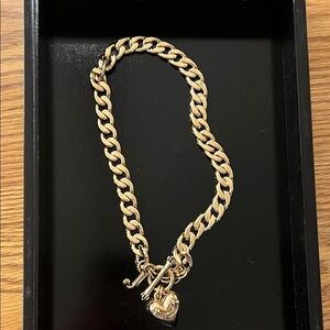 Juicy Couture Gold Heart Charm Necklace